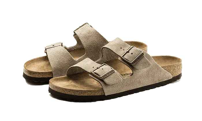 Birkenstock Arizona Suede Leather Taupe - Exclufy