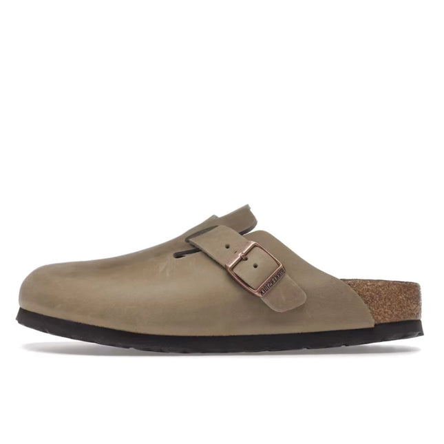 Birkenstock Boston Soft Footbed Oiled Leather Tobacco Brown - Exclufy