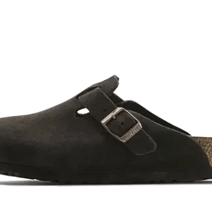 Birkenstock Boston Soft Footbed Suede Mocha - Exclufy