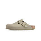 Birkenstock Boston Vegan Birkibuc Khaki - Exclufy