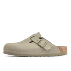 Birkenstock Boston Vegan Birkibuc Khaki - Exclufy