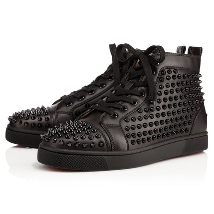 Christian Louboutin High Top Louis Orlato Spikes Black - THE LIMITED CLUB