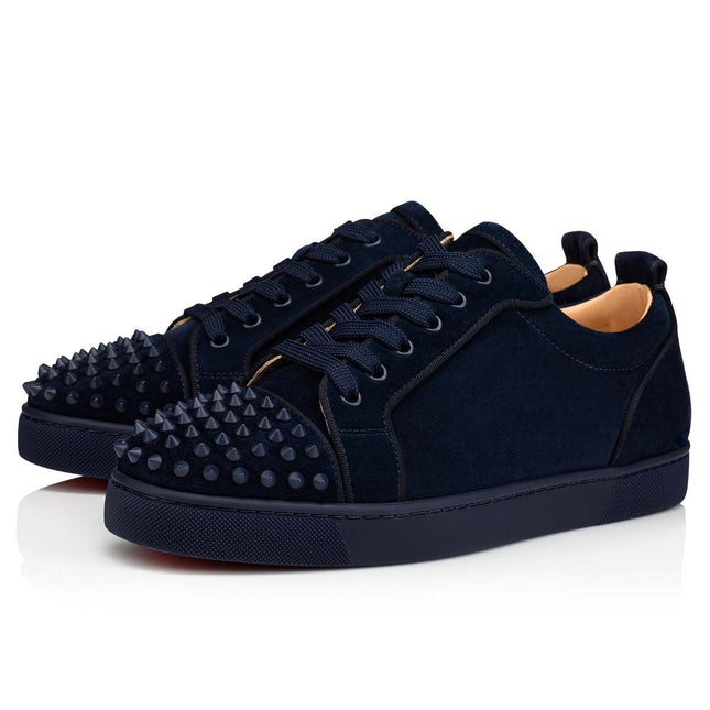 Christian Louboutin Low Top Louis Junior Spikes Orlato Marine - THE LIMITED CLUB