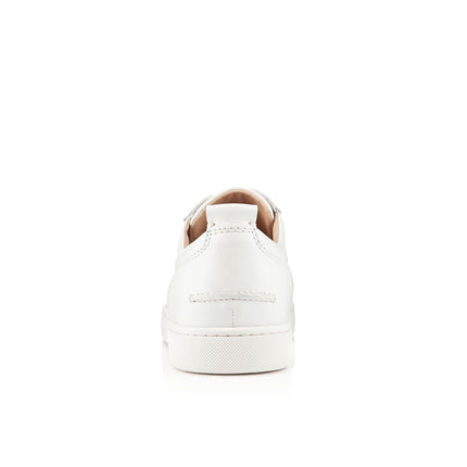 Christian Louboutin Low Top Louis Junior Spikes White - THE LIMITED CLUB