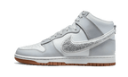 Nike Dunk High Retro Chenille Swoosh White Grey - Exclufy