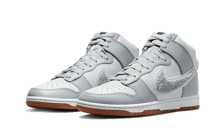 Nike Dunk High Retro Chenille Swoosh White Grey - Exclufy