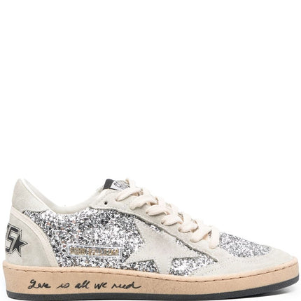 Golden Goose Ball-Star glitter low-top sneakers - THELIMITEDCLUB