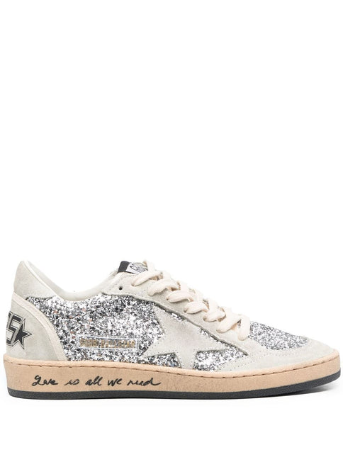 Golden Goose Ball-Star glitter low-top sneakers - THELIMITEDCLUB