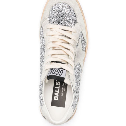 Golden Goose Ball-Star glitter low-top sneakers - THELIMITEDCLUB