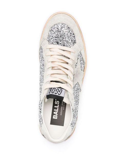 Golden Goose Ball-Star glitter low-top sneakers - THELIMITEDCLUB