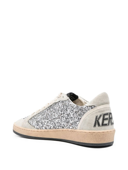 Golden Goose Ball-Star glitter low-top sneakers - THELIMITEDCLUB