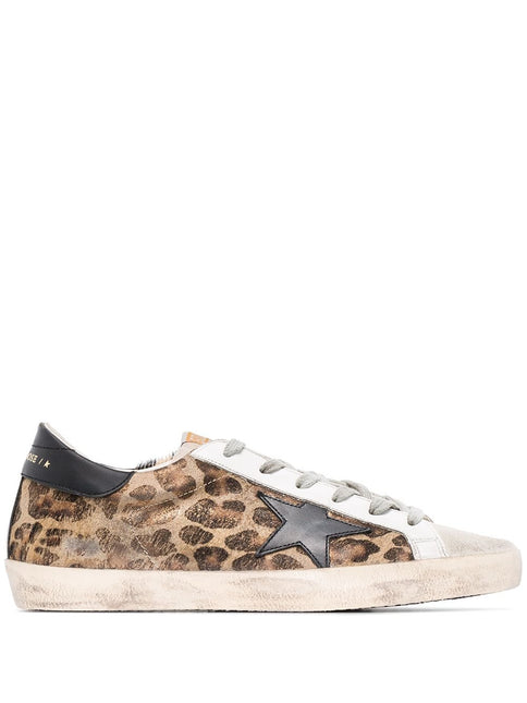 Golden Goose Super-Star leopard print sneakers - THELIMITEDCLUB