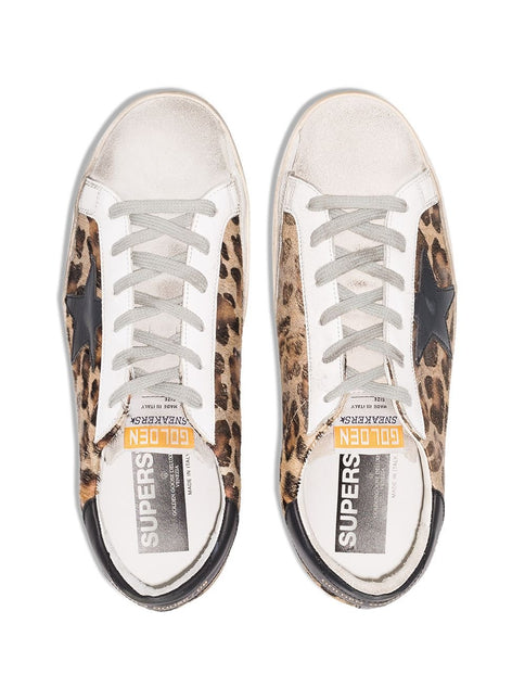 Golden Goose Super-Star leopard print sneakers - THELIMITEDCLUB