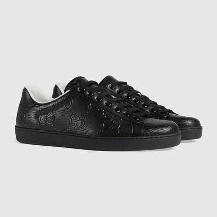 Gucci Ace GG Black Leather - THE LIMITED CLUB