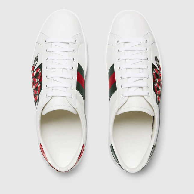 Gucci Ace White Leather Kingsnake - THE LIMITED CLUB