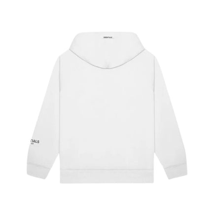 Hoodie Fear of God Essentials 3D Silicon Applique White - Exclufy