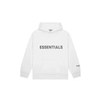 Hoodie Fear of God Essentials 3D Silicon Applique White - Exclufy