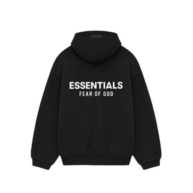Hoodie Fear of God Essentials Fleece Black FW24 - Exclufy