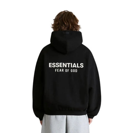 Hoodie Fear of God Essentials Fleece Black FW24 - Exclufy
