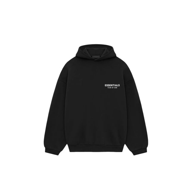 Hoodie Fear of God Essentials Fleece Black FW24 - Exclufy