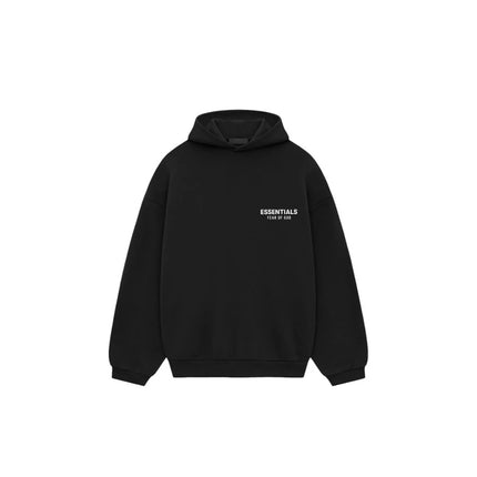 Hoodie Fear of God Essentials Fleece Black FW24 - Exclufy
