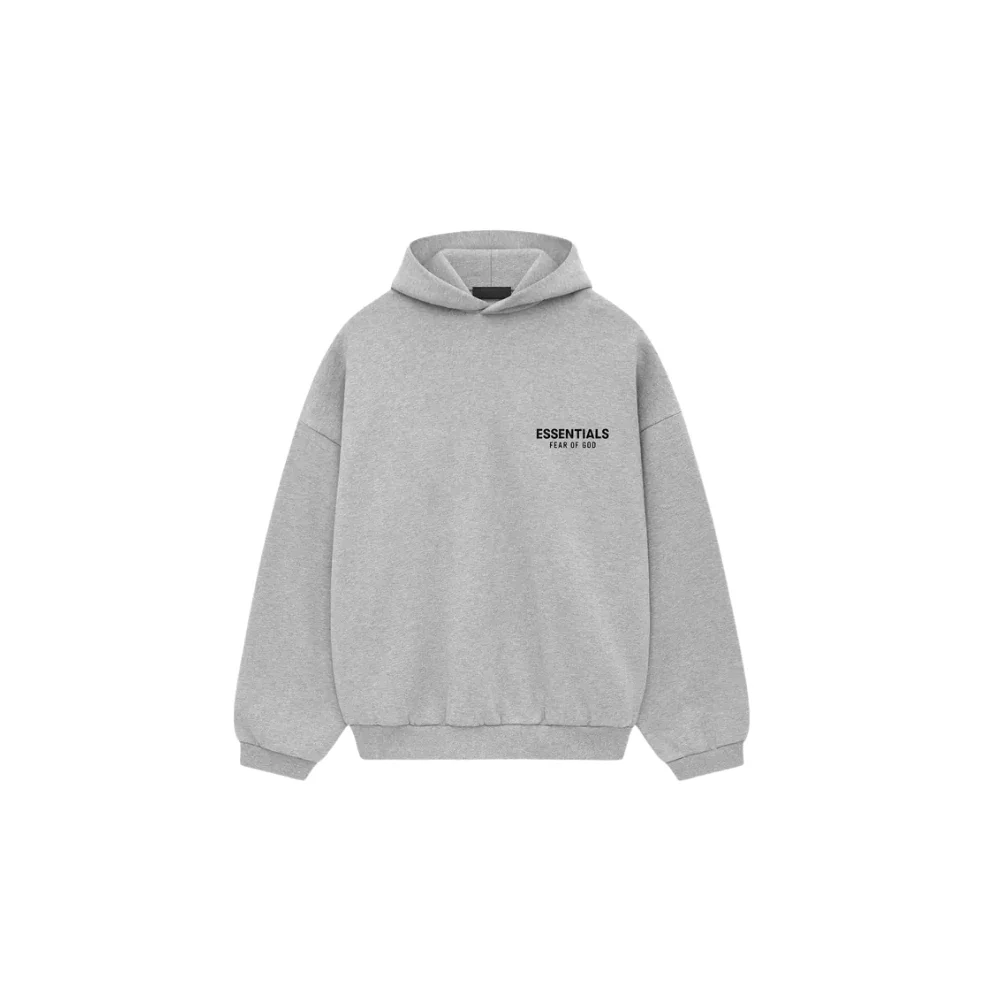 Hoodie Fear of God Essentials Fleece Light Heather Gray - Exclufy