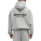 Hoodie Fear of God Essentials Fleece Light Heather Gray - Exclufy