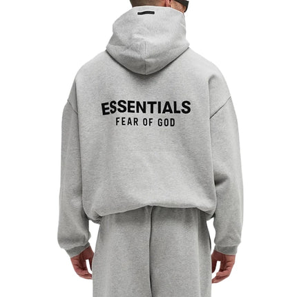 Hoodie Fear of God Essentials Fleece Light Heather Gray - Exclufy
