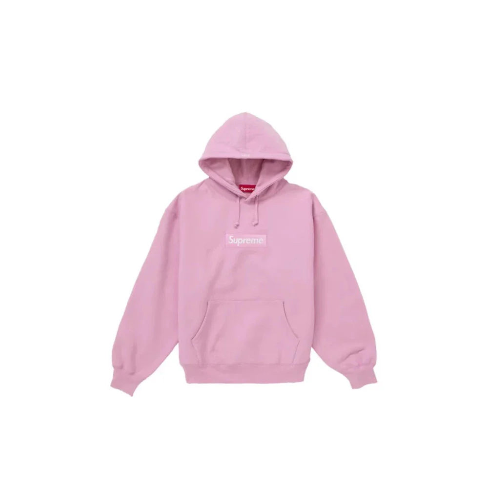 Hoodie Supreme Box Logo FW24 Pink - Exclufy