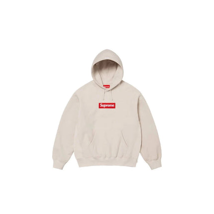 Hoodie Supreme Box Logo FW24 Stone - Exclufy