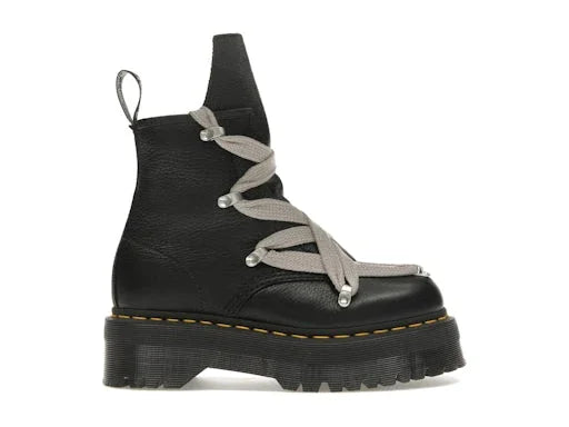 Dr. Martens 1460 Quad Leather Sole Pentagram Jumbo Lace Boot Rick Owens Black (Women's) - Exclufy