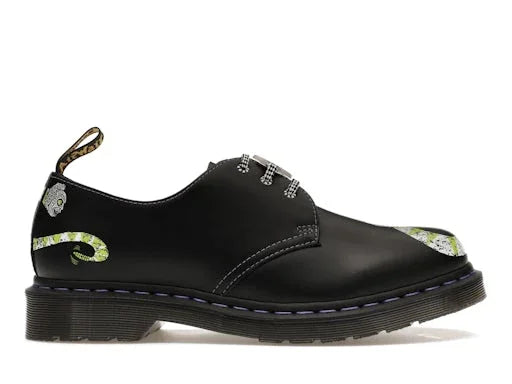 Dr. Martens 1461 WB Beetlejuice Smooth Leather Oxford Black Smooth - Exclufy
