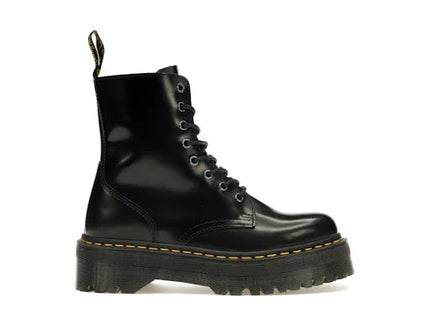 Dr. Martens Jadon Platform Boots Black Smooth Leather - Exclufy