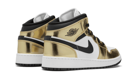 Air Jordan 1 Mid White Metallic Gold - Exclufy