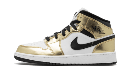 Air Jordan 1 Mid White Metallic Gold - Exclufy