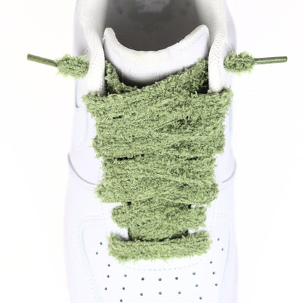 Fuzzy lace 15mm | Khaki Green