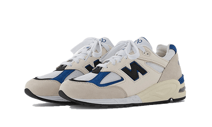 New Balance 990 V2 Made In USA White Blue - Exclufy