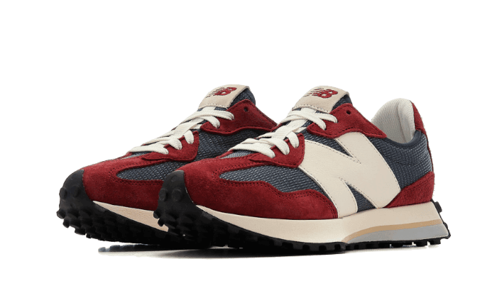 New Balance 327 Navy Blue Red White - Exclufy