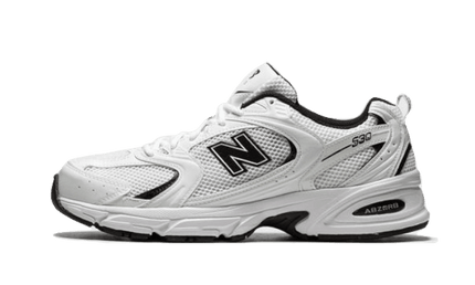 New Balance 530 White Black Details - Exclufy