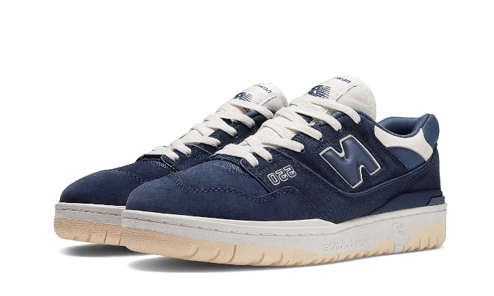 New Balance 550 Natural Indigo Suede - Exclufy