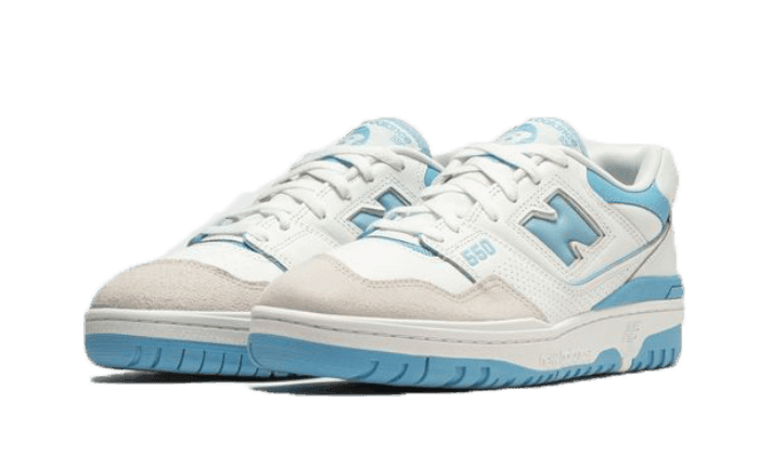 New Balance 550 White Blue Haze Rain Cloud - Exclufy