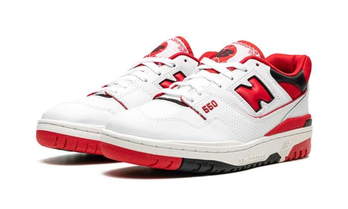 New Balance 550 White Red - Exclufy