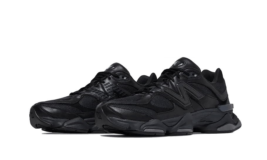 New Balance 9060 Triple Black Leather - Exclufy