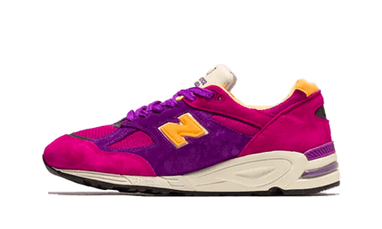 New Balance 990v2 Made In USA Teddy Santis Purple Yellow - Exclufy