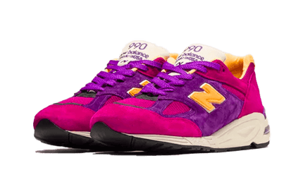 New Balance 990v2 Made In USA Teddy Santis Purple Yellow - Exclufy