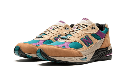 New Balance 991 Made In UK Palace Brown Teal - Exclufy