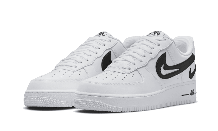 Nike Air Force 1 Low '07 FM Cut Out Swoosh White Black - Exclufy