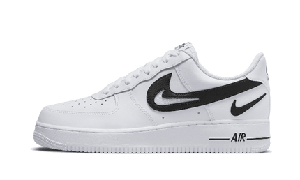 Nike Air Force 1 Low '07 FM Cut Out Swoosh White Black - Exclufy