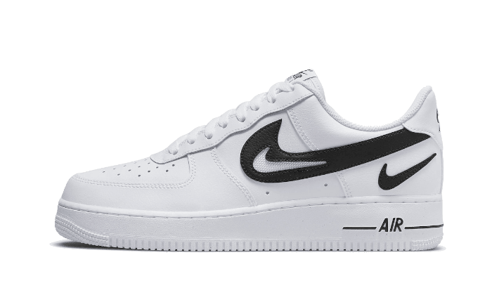 Nike Air Force 1 Low '07 FM Cut Out Swoosh White Black - Exclufy