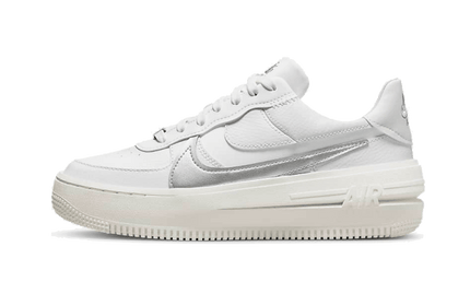 Nike Air Force 1 Low Platform Summit White Metallic Silver - Exclufy